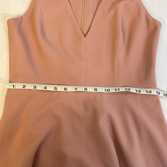 DRESS THE POPULATION CATALINA BLUSH CREPE COCKTAIL DRESS MEDIUM - Picture 14 of 16